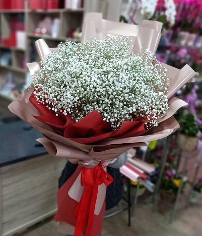 Букет цветов из: Гипсофила в Новый Быт