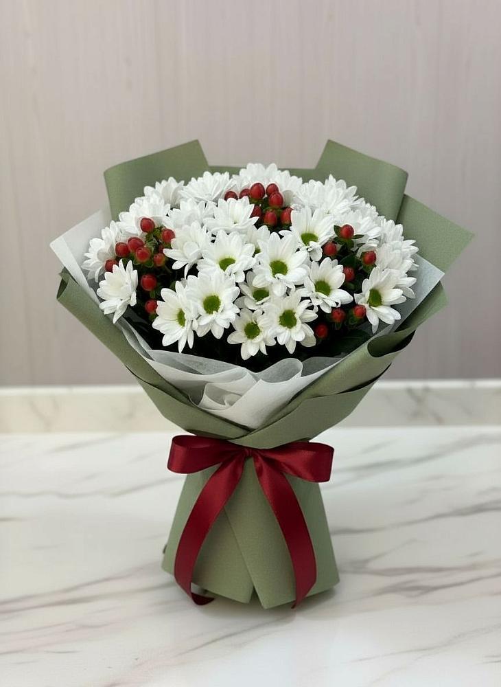 Букет цветов из: Хризантемы в Новый Быт