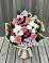 Букет цветов из: Альстромерии, Гвоздики, Розы и Хризантемы в Новый Быт