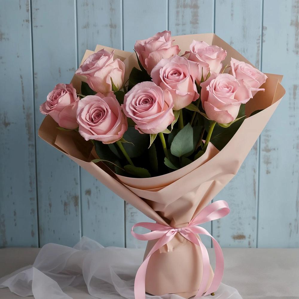 Букет цветов из: Розы в Новый Быт