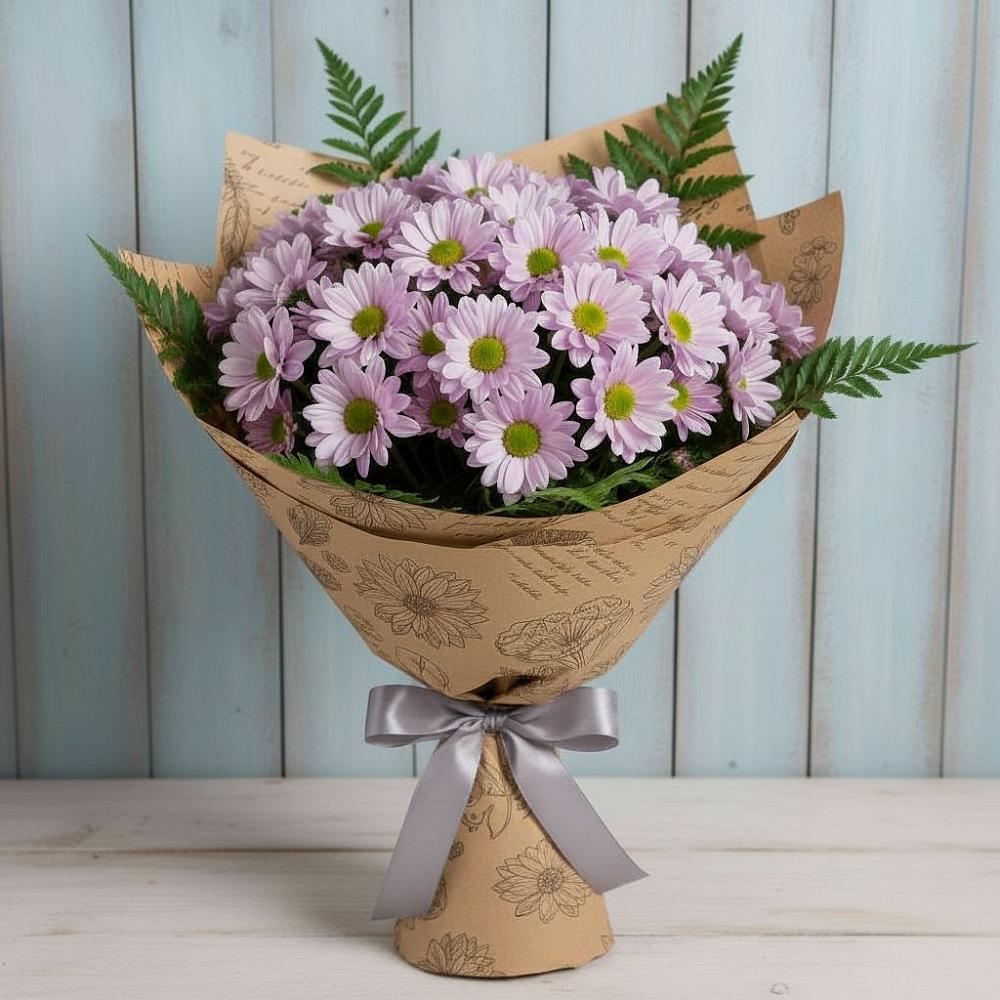 Букет цветов из: Хризантемы в Новый Быт