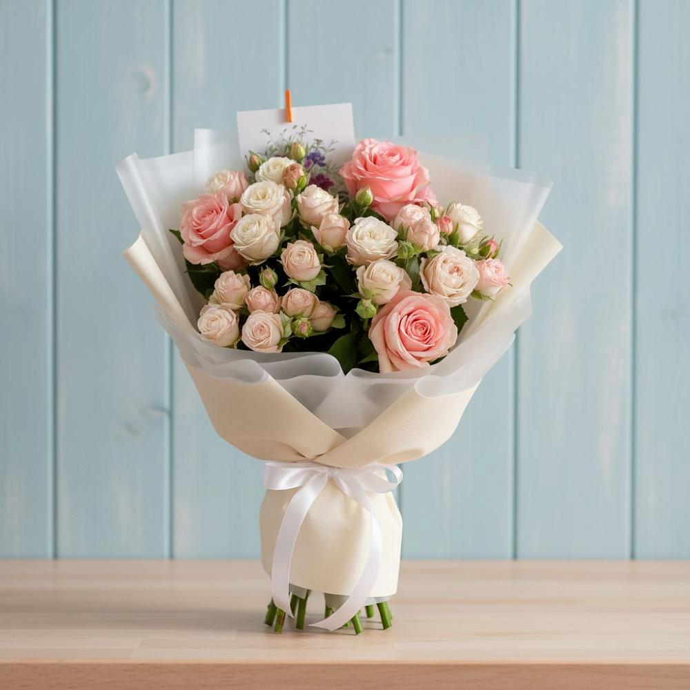 Букет цветов из: Розы в Новый Быт