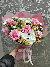 Букет цветов из:  Гвоздики, Орхидеи и Розы #REPLACE_PRED# Новый Быт