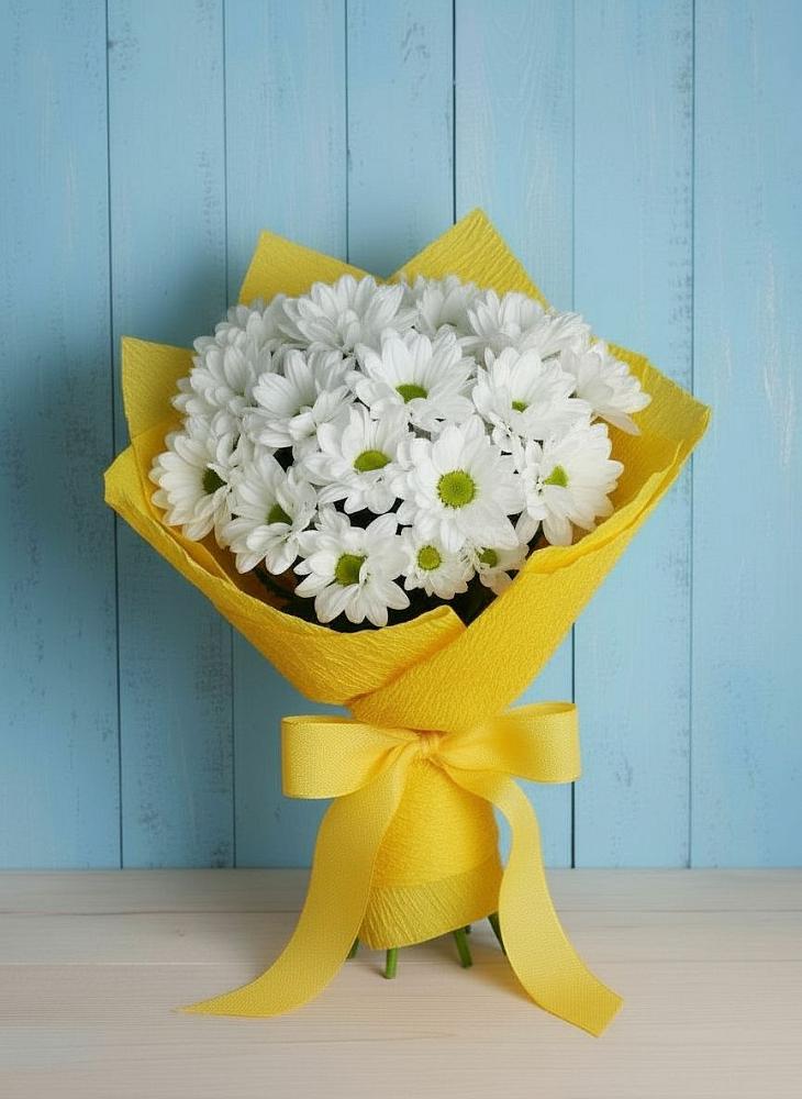 Букет цветов из: Хризантемы в Новый Быт