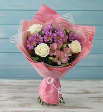 Букет цветов из:  Герберы #REPLACE_PRED# Новый Быт