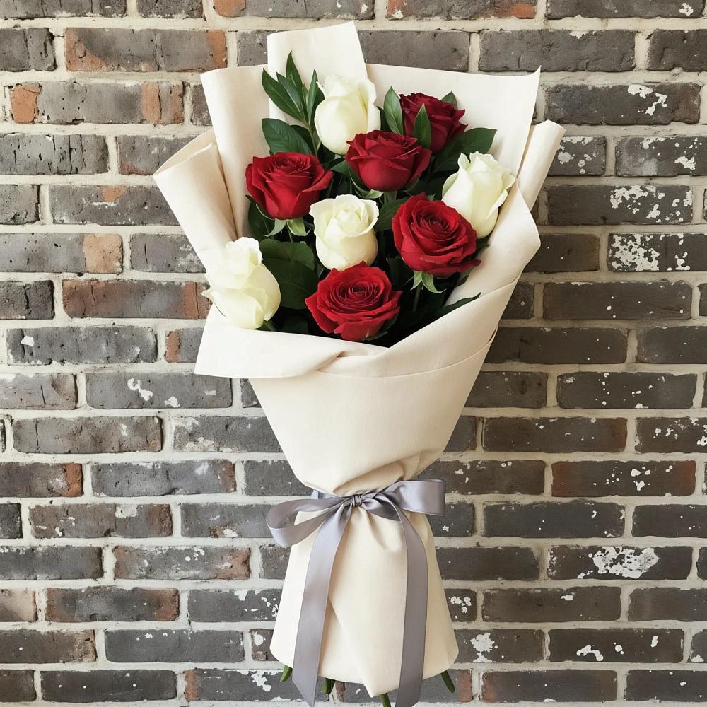 Букет цветов из: Розы в Новый Быт