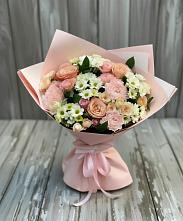 Букет цветов из:  Гвоздики, Розы и Хризантемы #REPLACE_PRED# Новый Быт