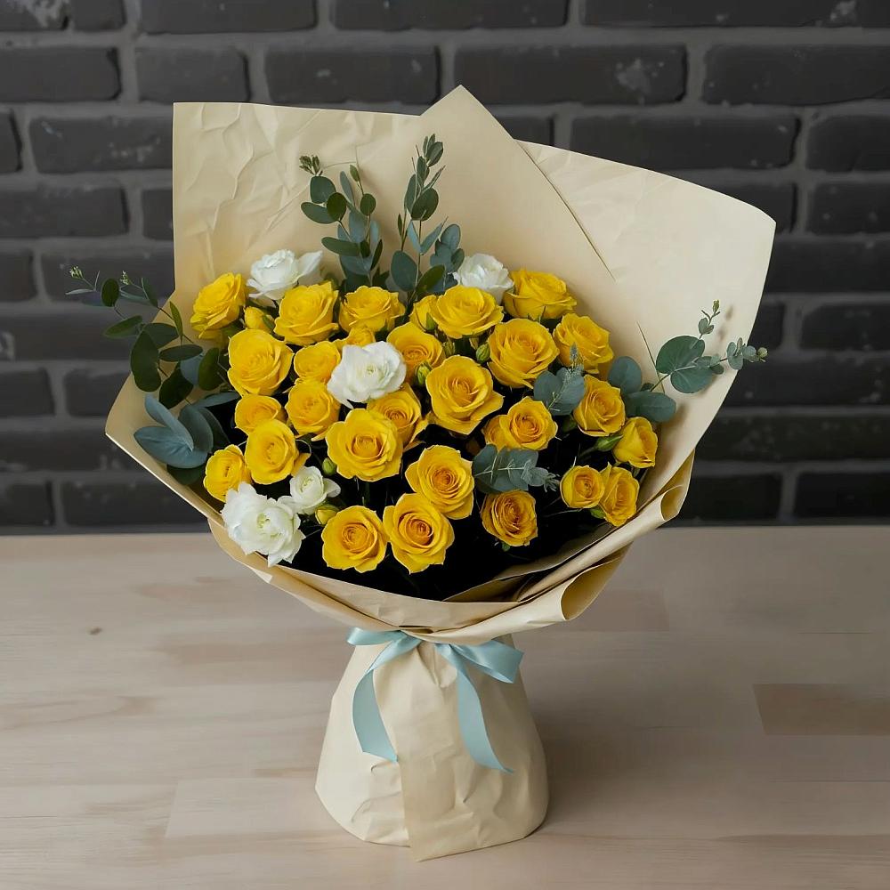 Букет цветов из: Розы в Новый Быт