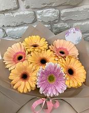Букет цветов из:  Герберы #REPLACE_PRED# Новый Быт
