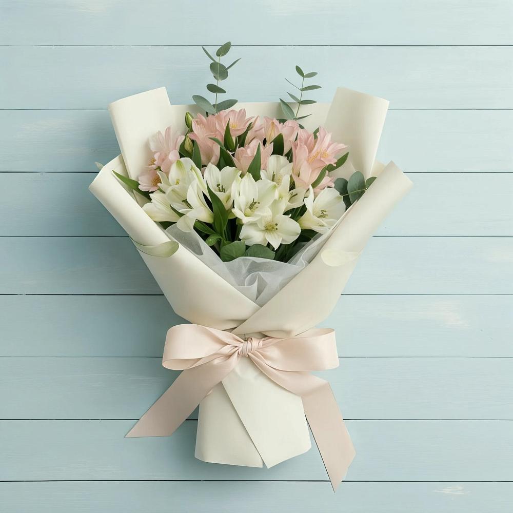 Букет цветов из: Альстромерии в Новый Быт