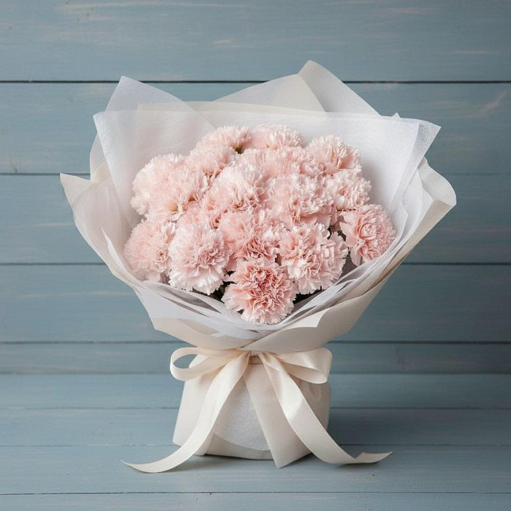 Букет цветов из: Гвоздики в Новый Быт