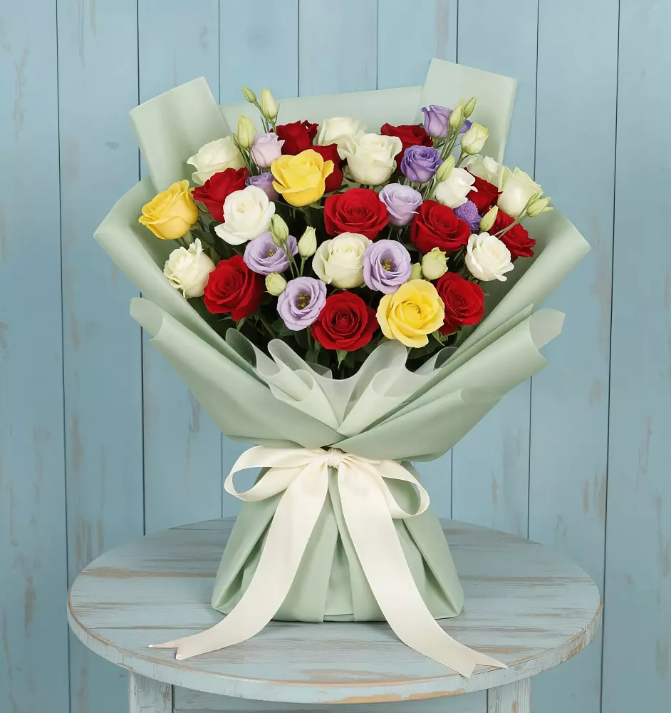 Букет цветов из: Розы в Новый Быт