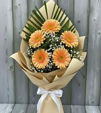 Букет цветов из:  Герберы в Новый Быт