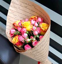 Букет цветов из:  Розы #REPLACE_PRED# Новый Быт